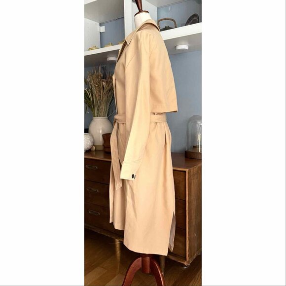 Rag & Bone Classic Cotton Trench Coat Khaki Size M - Picture 6 of 14